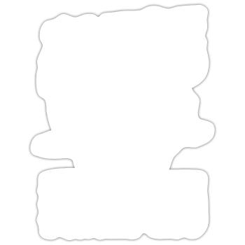 Bol de Ramen Manga Anime - Sticker taille S (10 x 10 cm) - blanc mat - Devant