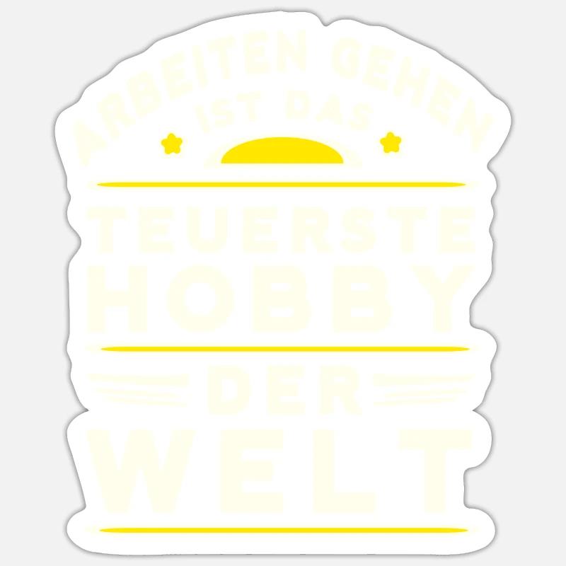 Loisirs - Sticker taille S (10 x 10 cm) - blanc mat