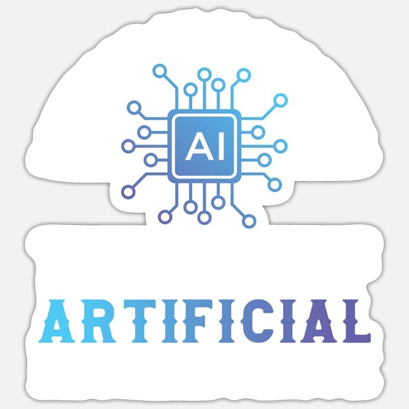 Propulsé par les algorithmes L’ère de l’IA Sticker taille S (10 x 10 cm)