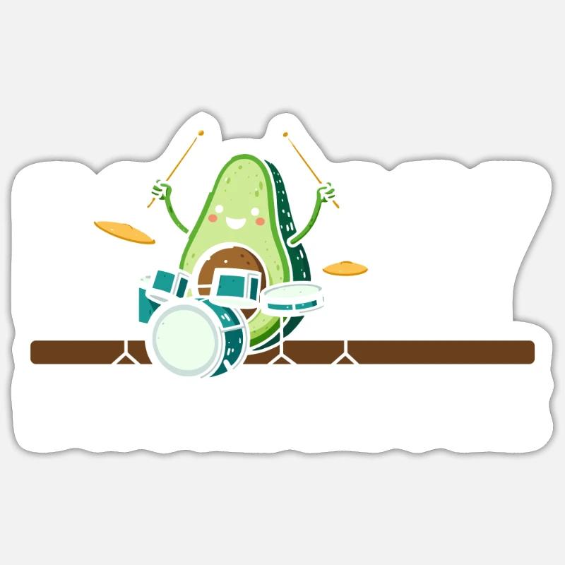 Drums Drummer Drummer - Sticker size S (10 x 10 cm) - white matte
