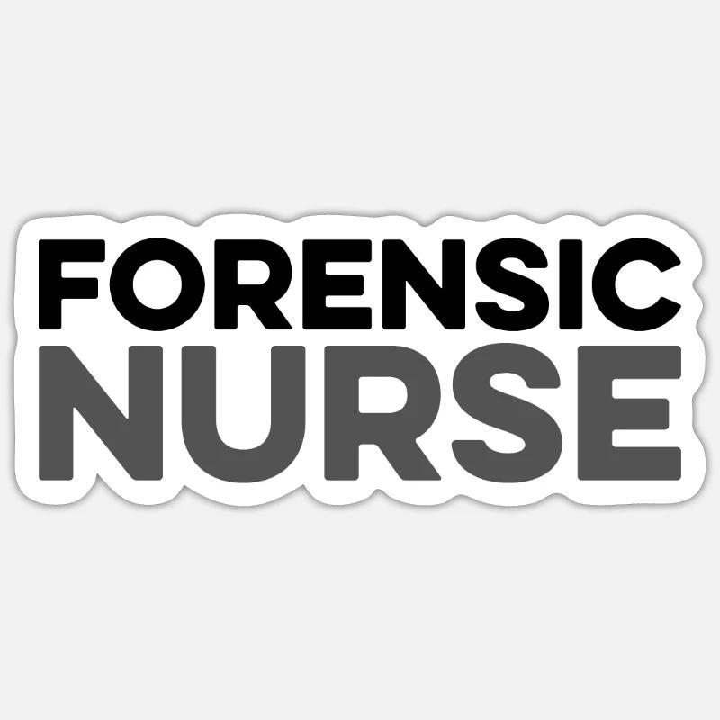 Krankenschwester Forensic Nurse Sticker size S (10 x 10 cm)
