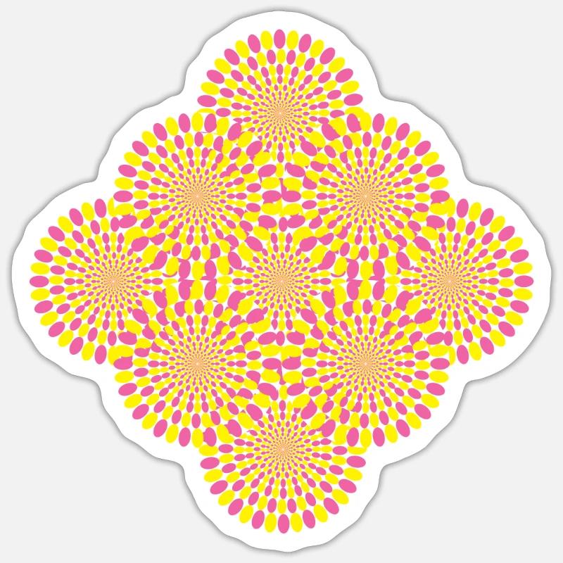 Perception Illusion d’optique Illusion Sticker taille S (10 x 10 cm)