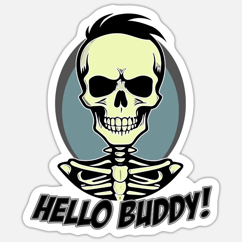 Hello Buddy Sticker Größe S (10 x 10 cm)