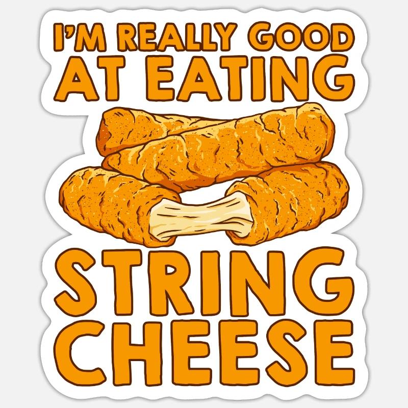 I'm Really Good At Eating String Cheese 2 Sticker Größe S (10 x 10 cm)
