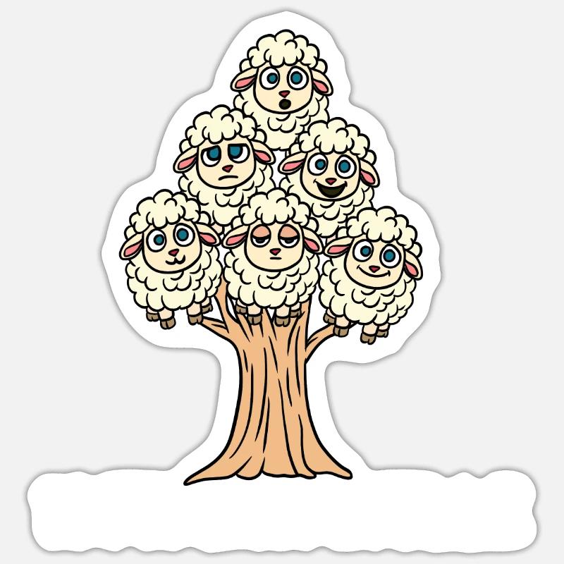 100% coton - Sticker taille S (10 x 10 cm) - blanc mat