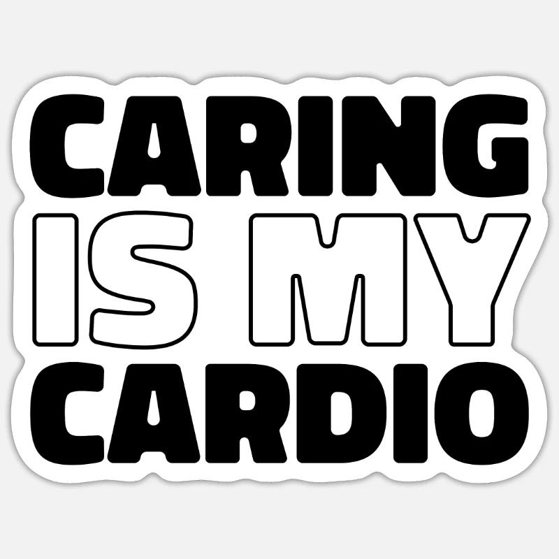 Infirmier - Sticker taille S (10 x 10 cm) - blanc mat