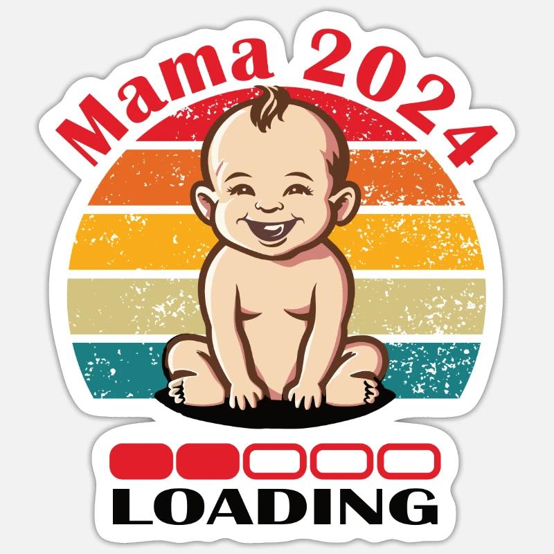 Mama 2024 Loading Sticker size S (10 x 10 cm)