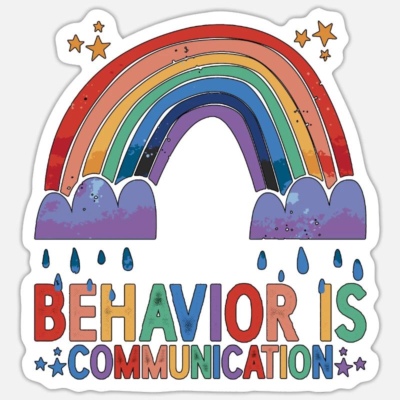 Behavior Is Communication 23 - Sticker size S (10 x 10 cm) - white matte
