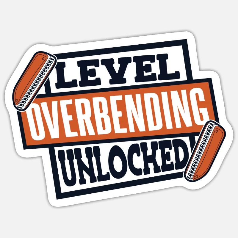 Niveau Overbending Bouche déverrouillée Harmonist Harmonist Sticker taille S (10 x 10 cm)