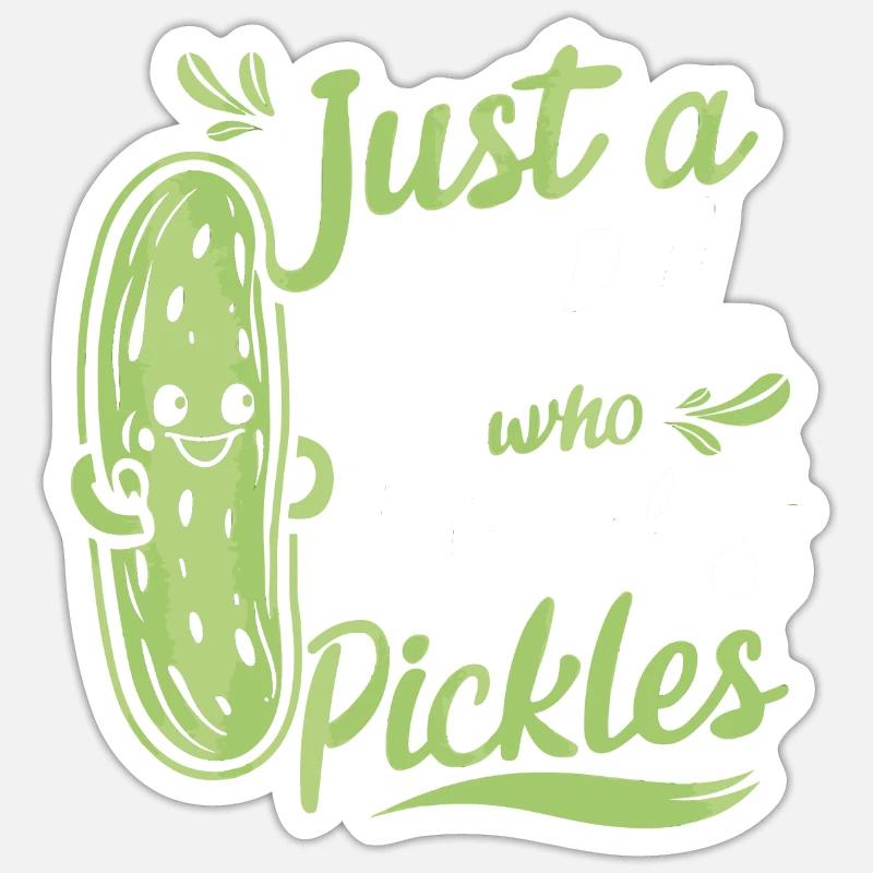 Concombre, Cornichon, Cornichon, Aneth alimentaire Sticker taille S (10 x 10 cm)