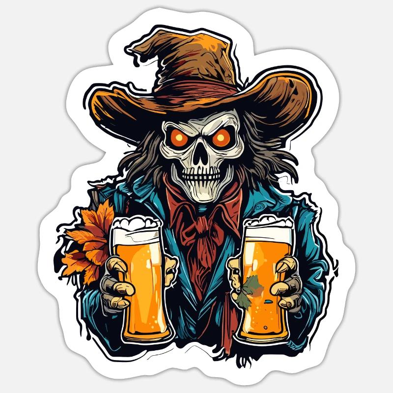 Vogelscheuche / Erntehelfer / Maisfeld / Feld Sticker Größe S (10 x 10 cm)