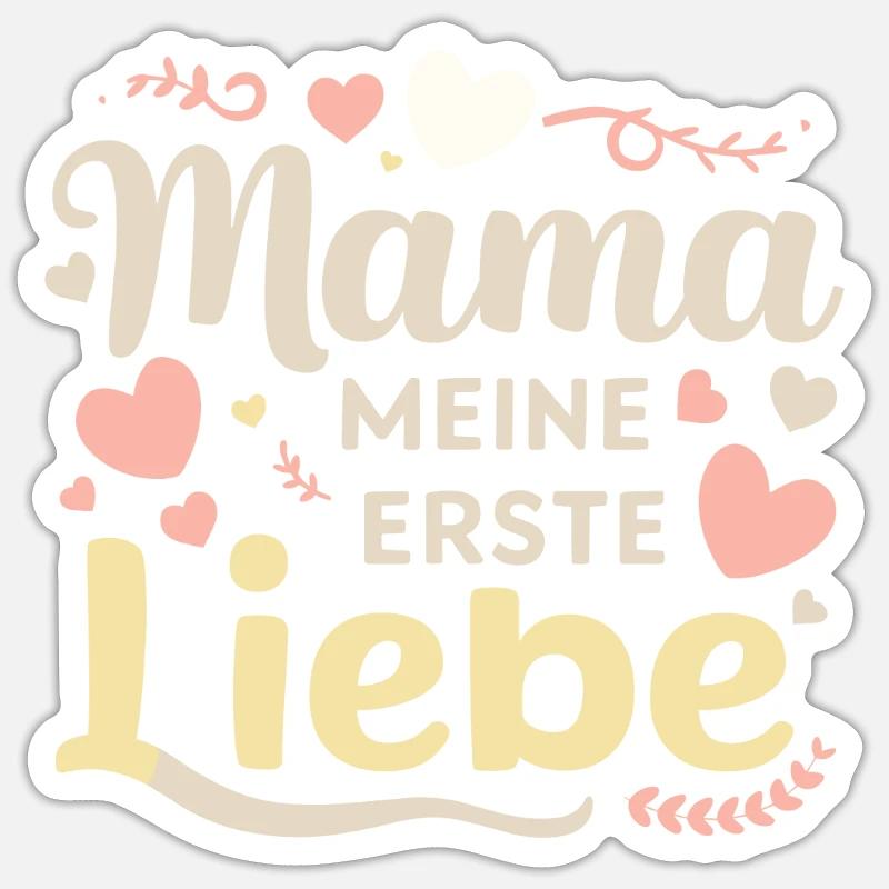 Muttertag - Sticker Größe S (10 x 10 cm) - Mattweiß