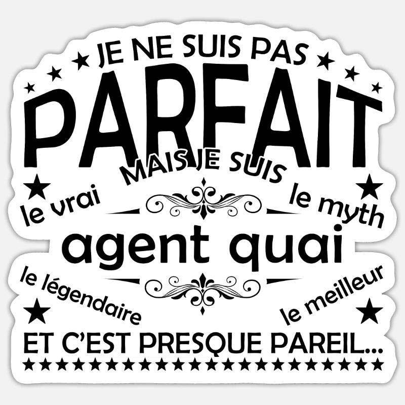 Dock Agent Geschenk Dock Agent Der echte Dock Agent Sticker Größe S (10 x 10 cm)