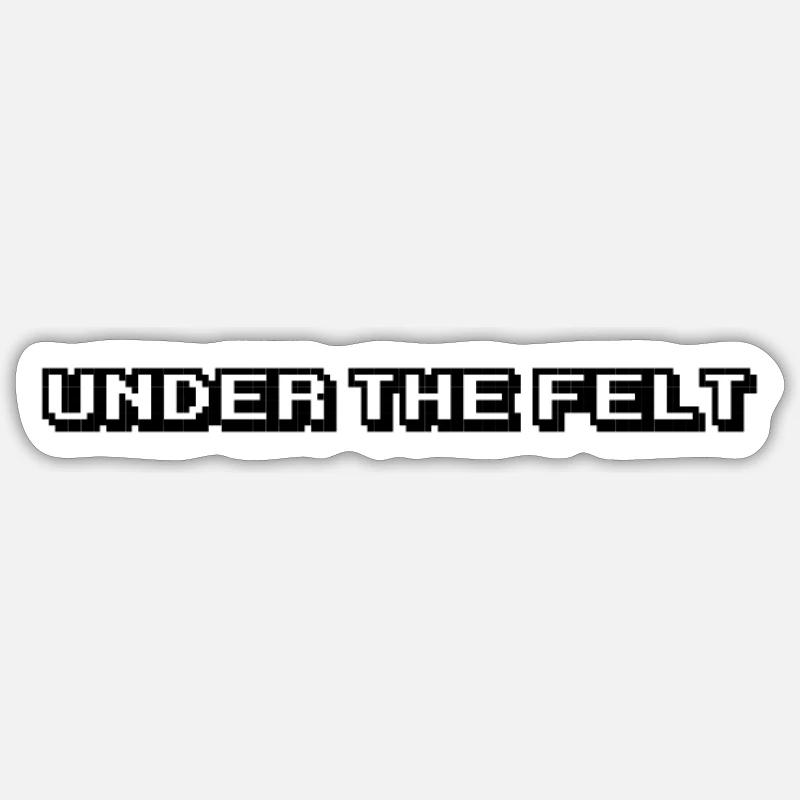 Billiards - Under the Felt - Sticker size S (10 x 10 cm) - white matte