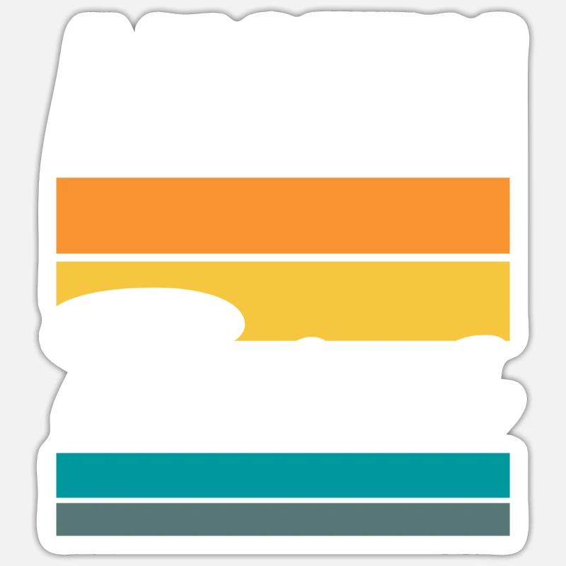 Texas, États-Unis - Sticker taille S (10 x 10 cm) - blanc mat