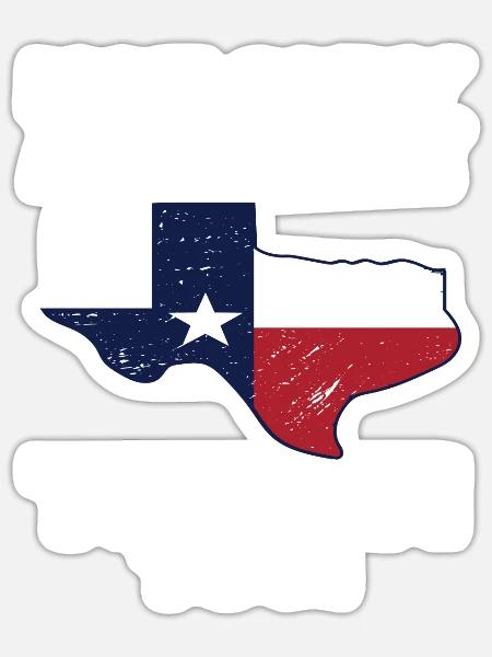 Texas Perfekt Texaner - Sticker Größe S (10 x 10 cm) - Mattweiß