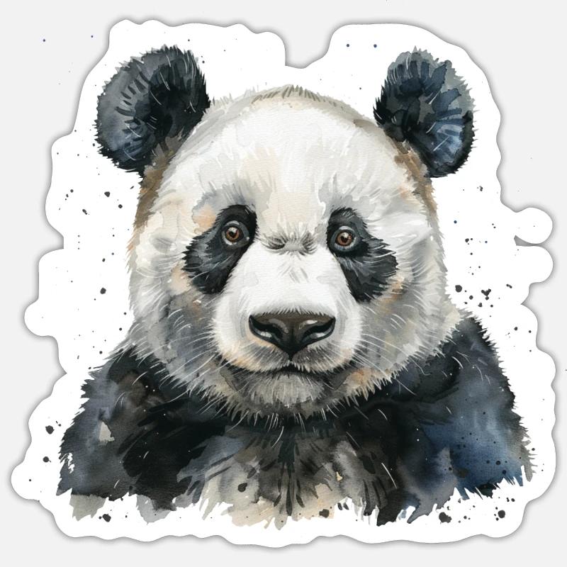 Panda Ours Panda géant japonais Sticker taille S (10 x 10 cm)
