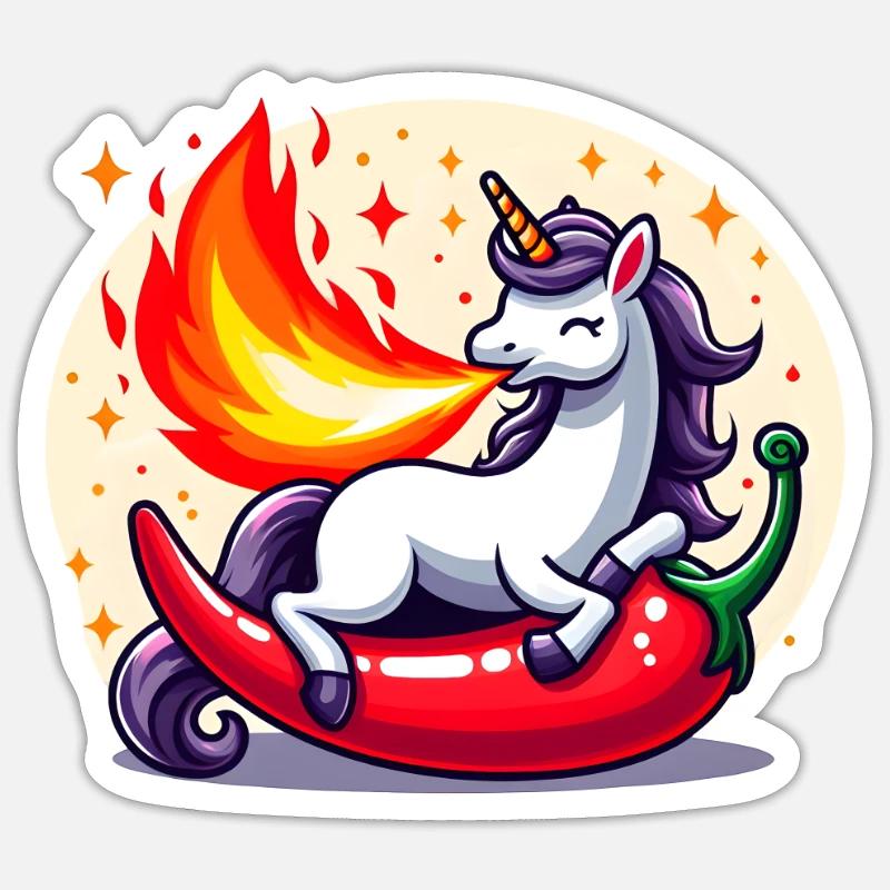 Unicorn Sharpness - Sticker size S (10 x 10 cm) - white matte