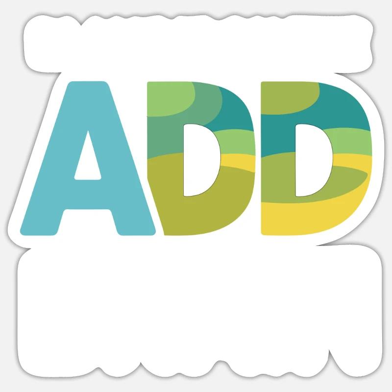 Attention Deficit Hyperactivity Disorder ADD Sticker size S (10 x 10 cm)