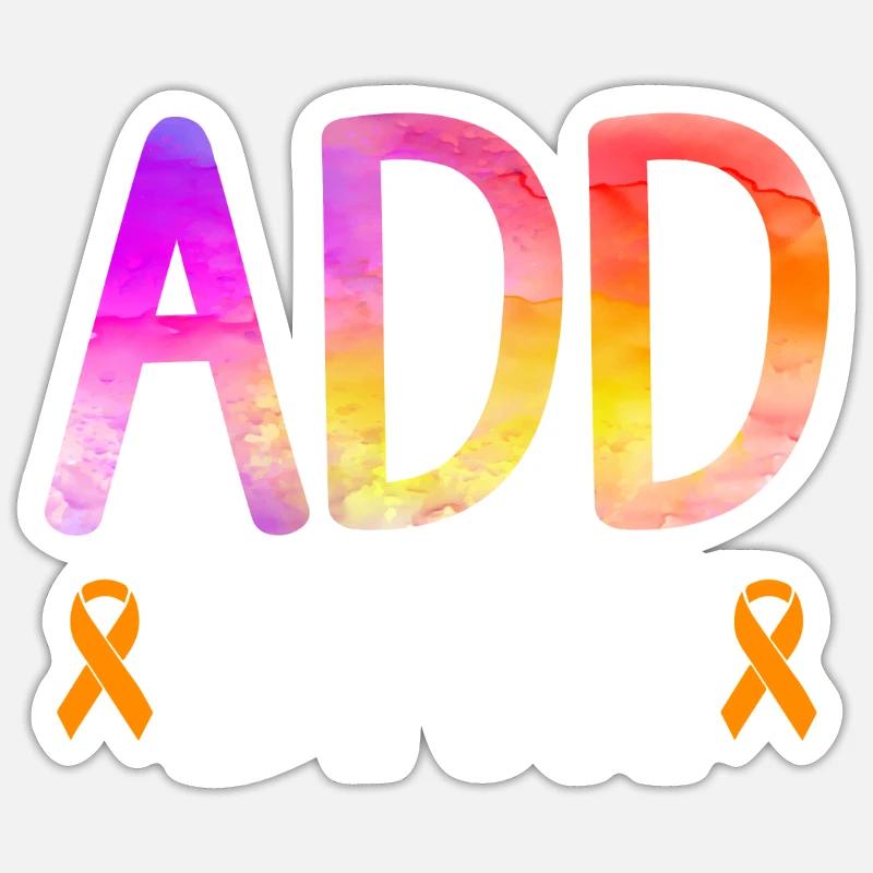 Attention Deficit Hyperactivity Disorder ADD Sticker size S (10 x 10 cm)