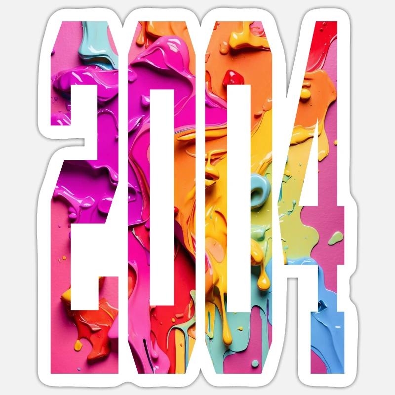 BUNT 22ND BIRTHDAY 2004 - Sticker size S (10 x 10 cm) - white matte