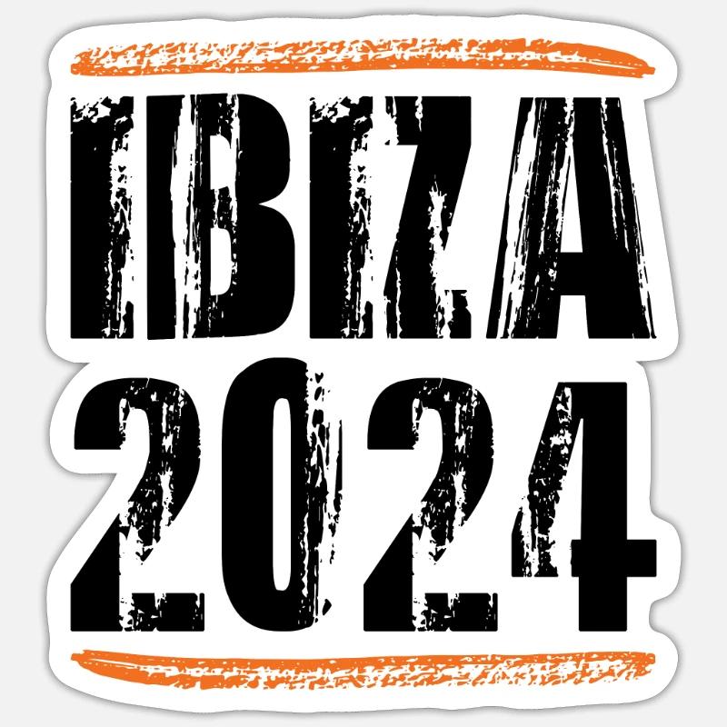 Devis Ibiza 2024 Sticker taille S (10 x 10 cm)