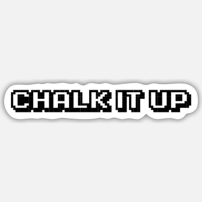 Billard - Chalk It Up Sticker taille S (10 x 10 cm)