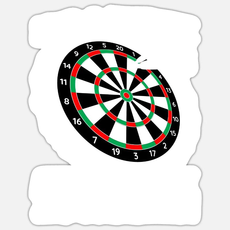 Only 3 points darts player darts darts Sticker size S (10 x 10 cm)