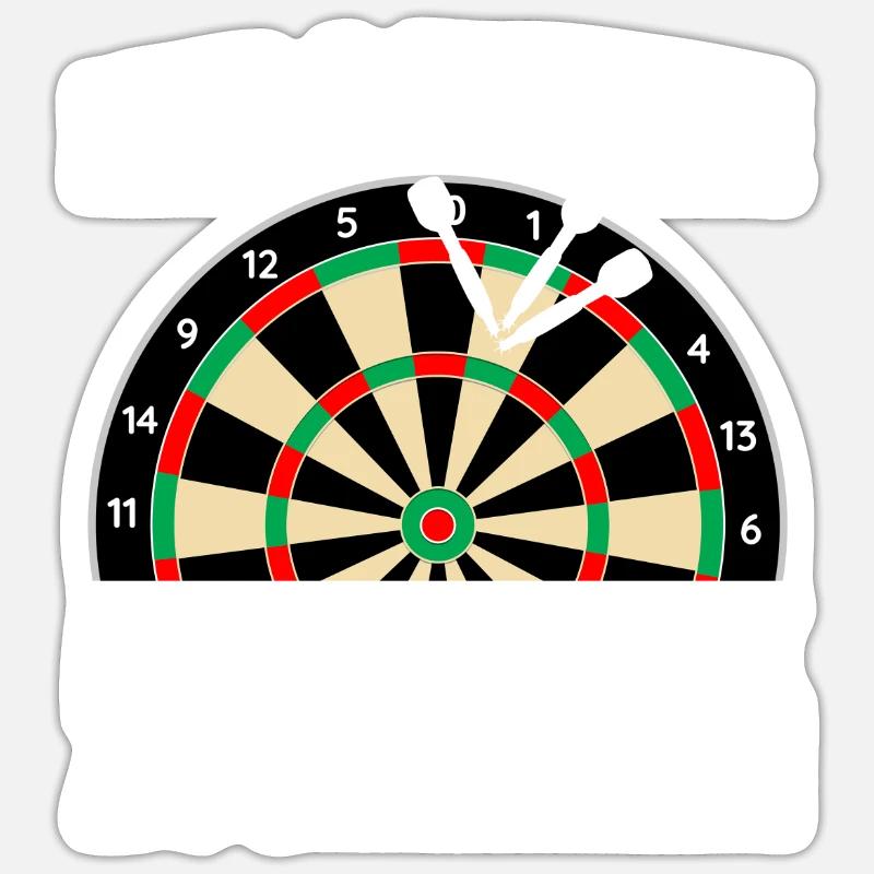 Only 3 points darts player darts darts Sticker size S (10 x 10 cm)