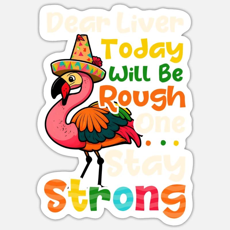 Cinco de Mayo Leber wird heute rau Sticker Größe S (10 x 10 cm)