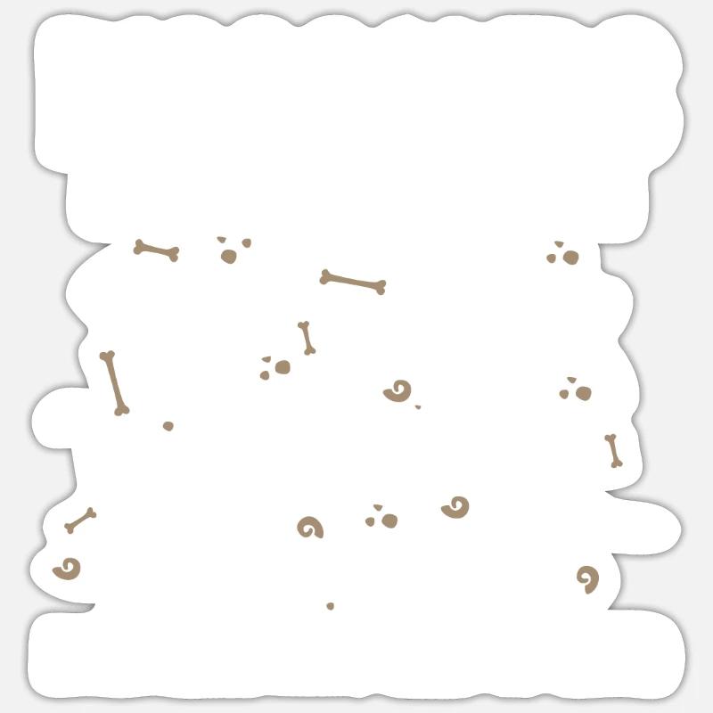 Les dinosaures n’ont pas appris les maths Drôles de maths - Sticker taille S (10 x 10 cm) - blanc mat