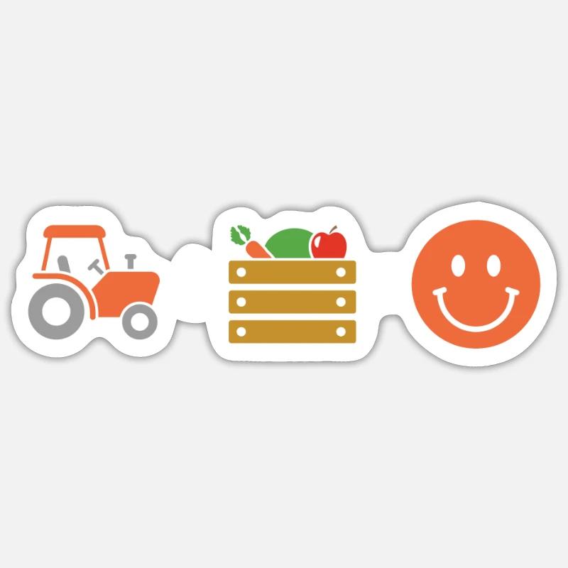 Farmer Farmer - Sticker size S (10 x 10 cm) - white matte
