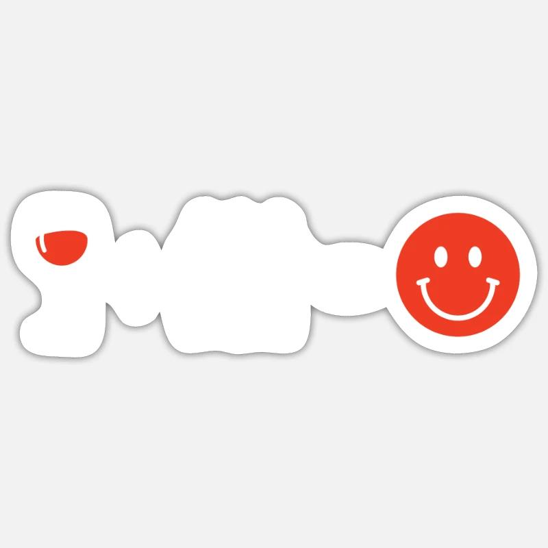 Vigneron - Sticker taille S (10 x 10 cm) - blanc mat