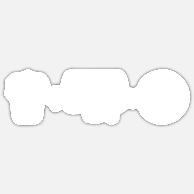 Pop-corn Sticker taille S (10 x 10 cm)