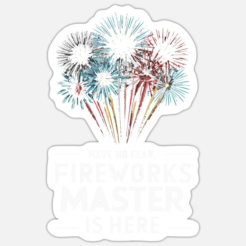 Pyrotechnician Fireworks Pyrotechnics Sticker size S (10 x 10 cm)