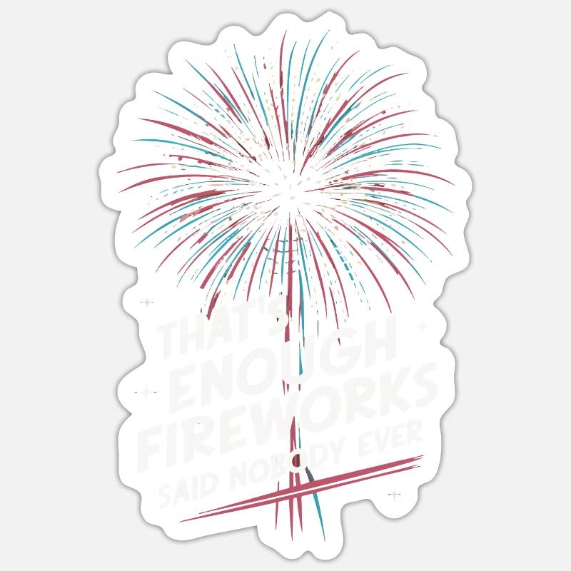 Pyrotechnician Fireworks Pyrotechnics Sticker size S (10 x 10 cm)