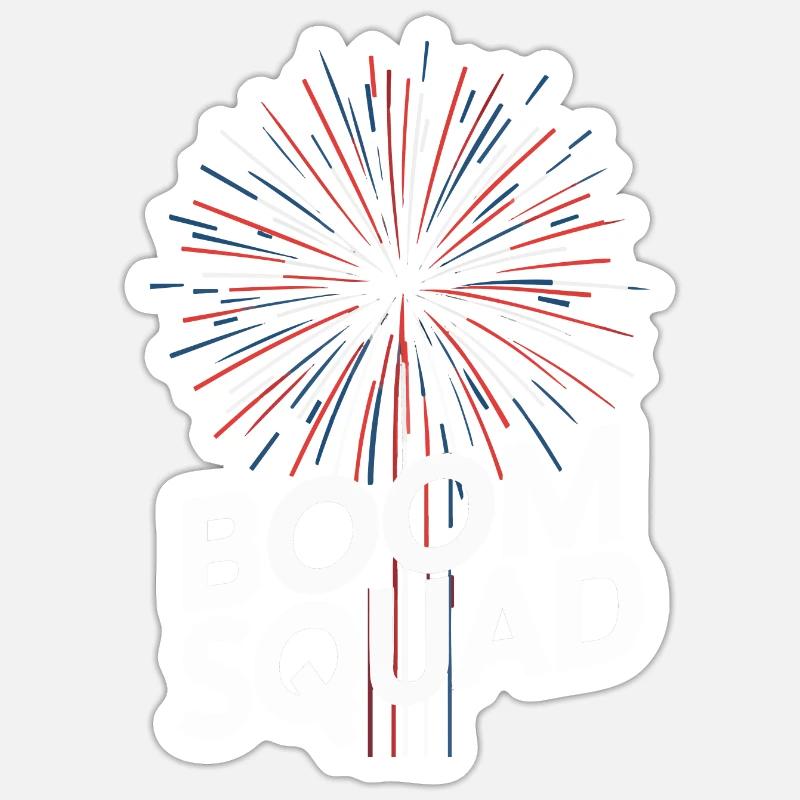 Pyrotechnie Feux d’artifice Pyrotechnie - Sticker taille S (10 x 10 cm) - blanc mat
