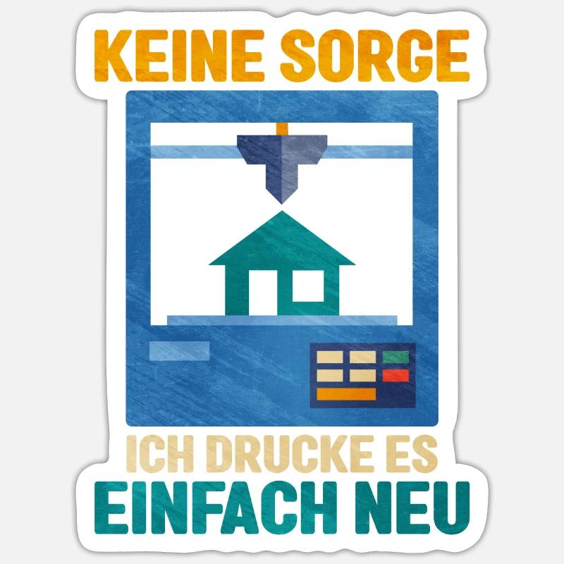 Impression 3D Sticker taille S (10 x 10 cm)