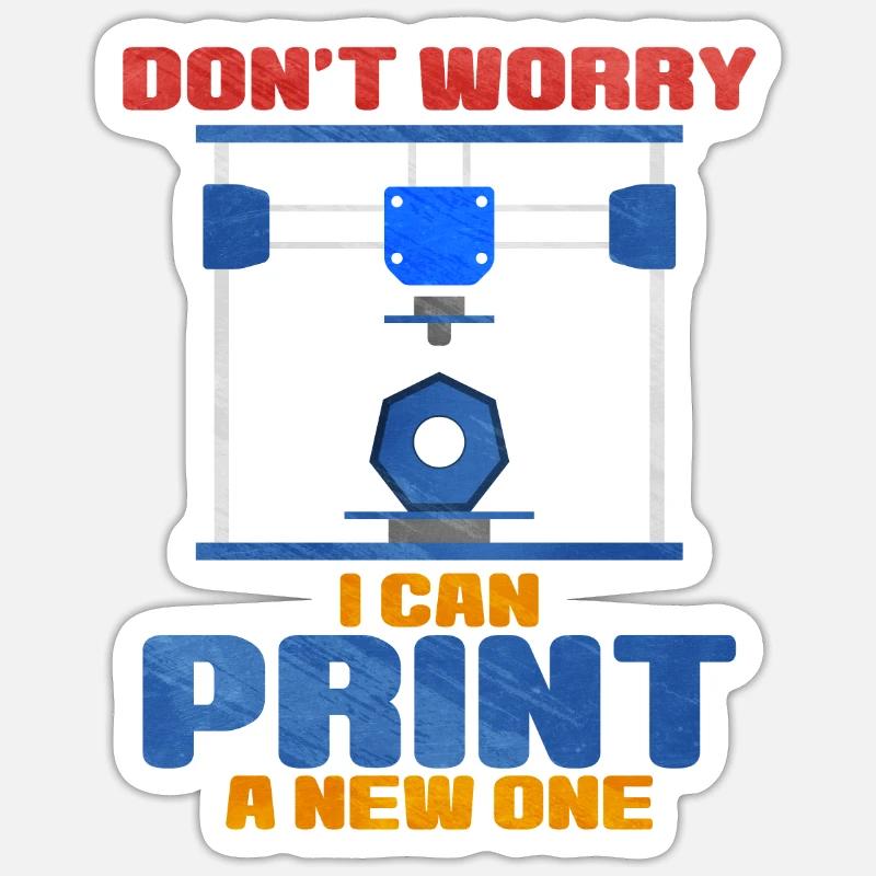 3D Printing Sticker size S (10 x 10 cm)