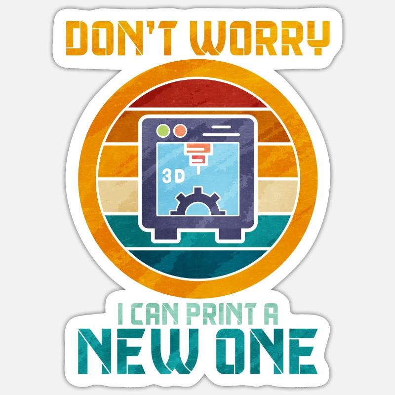3D Printing Sticker size S (10 x 10 cm)