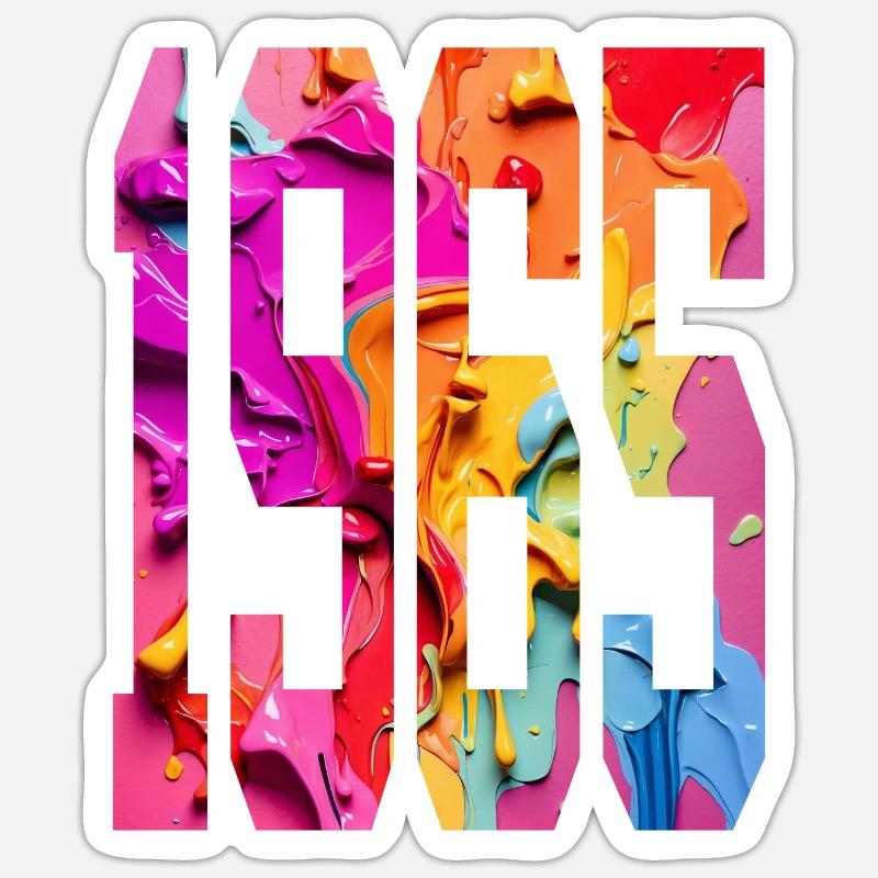 BUNT 61E ANNIVERSAIRE 1965 - Sticker taille S (10 x 10 cm) - blanc mat