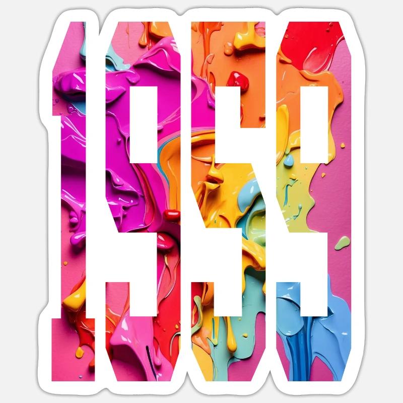 BUNT 67E ANNIVERSAIRE 1959 - Sticker taille S (10 x 10 cm) - blanc mat