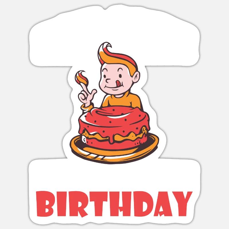 Cake Lover Cake Gift Sticker size S (10 x 10 cm)