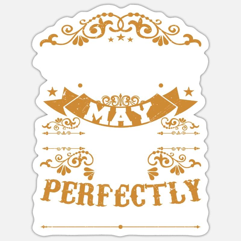 Mai 2000 Anniversaire May 2000 Cadeau Mai 2000 - Sticker taille S (10 x 10 cm) - blanc mat