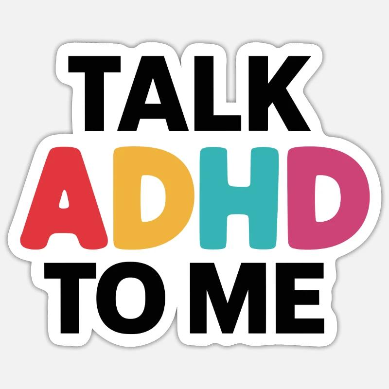 Neurodiversity Neurodiverse Hyperactivity ADHD Sticker size S (10 x 10 cm)