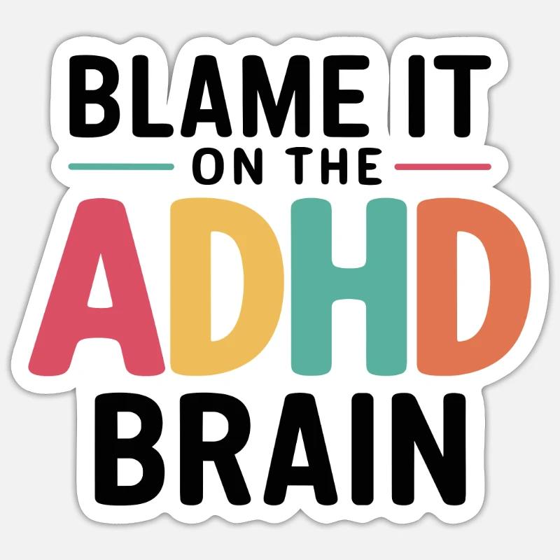 Neurodiversity Neurodiverse Hyperactivity ADHD Sticker size S (10 x 10 cm)