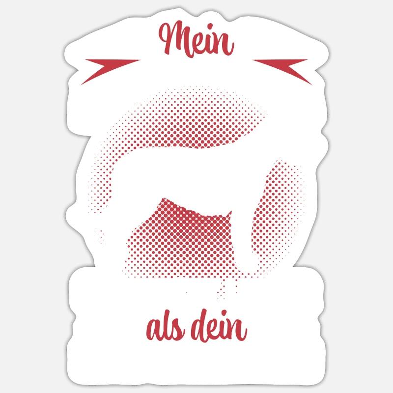 Irish Wolfhound ronfle lévrier bruyant Sticker taille S (10 x 10 cm)
