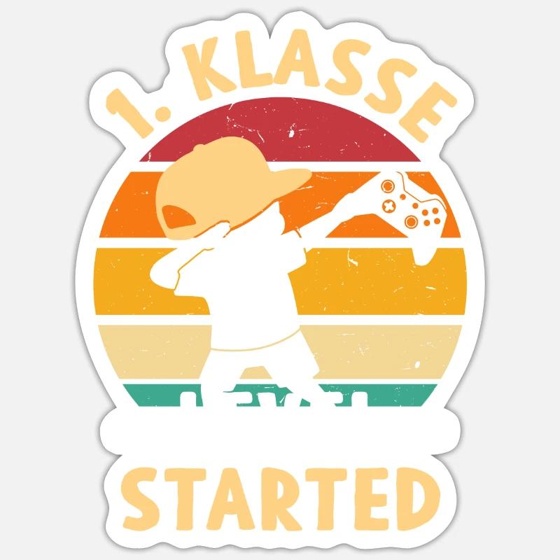 1st Class Level Started - Sticker size S (10 x 10 cm) - white matte