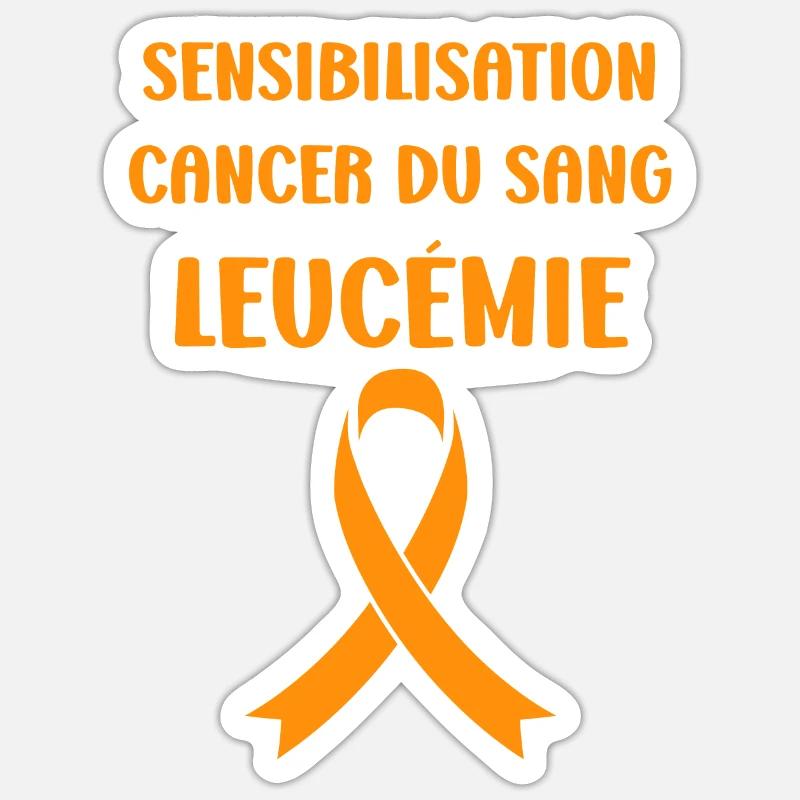 Sensibilisation à la leucémie Sticker taille S (10 x 10 cm)