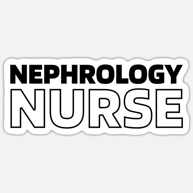Krankenschwester Infirmière en néphrologie - Sticker taille S (10 x 10 cm) - blanc mat